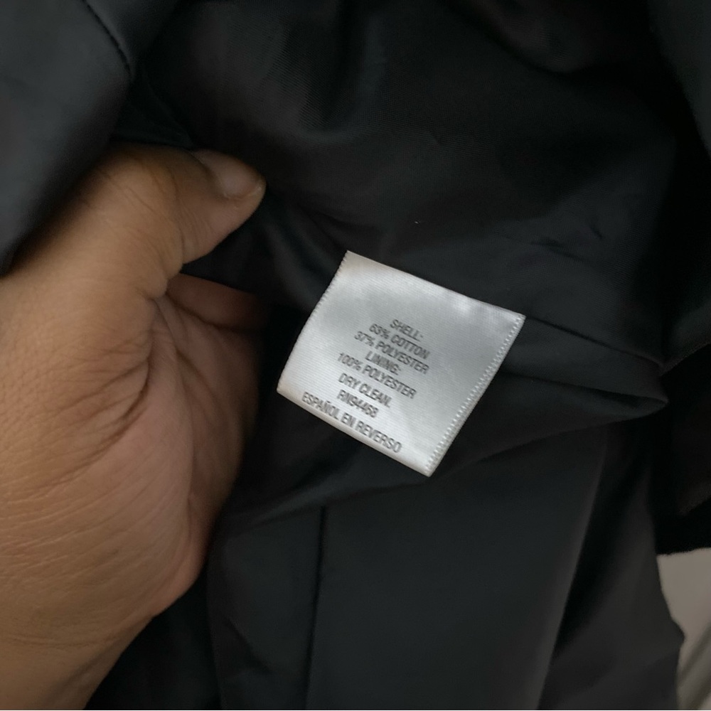 VINTAGE INC INTERNATIONAL CONCEPTS size 1X casual cropped waist tie trench coat - Picture 10 of 10